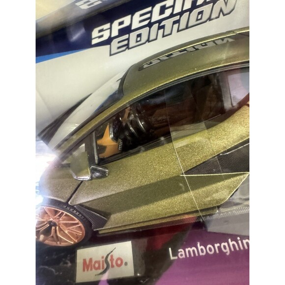 Maisto Lamborghini Sian FKP 37 Diecast Metallic Green Special Edition NIB - Picture 10 of 16